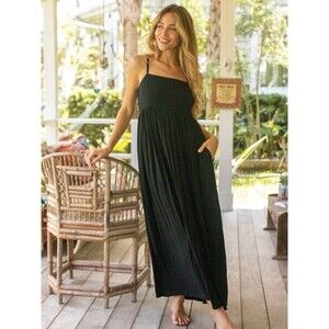 Natural Life Bailey Side Slit Maxi Dress size XXL Floral Boho Summer Cottagecore